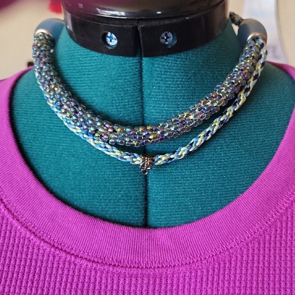 Multicolor Braided Necklace